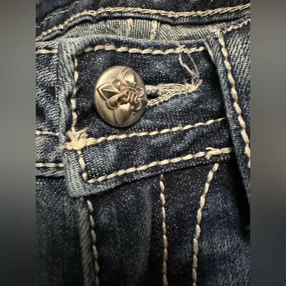 Miss Me Womens Distressed Denim Skinny Jeans - Picture 6 of 12